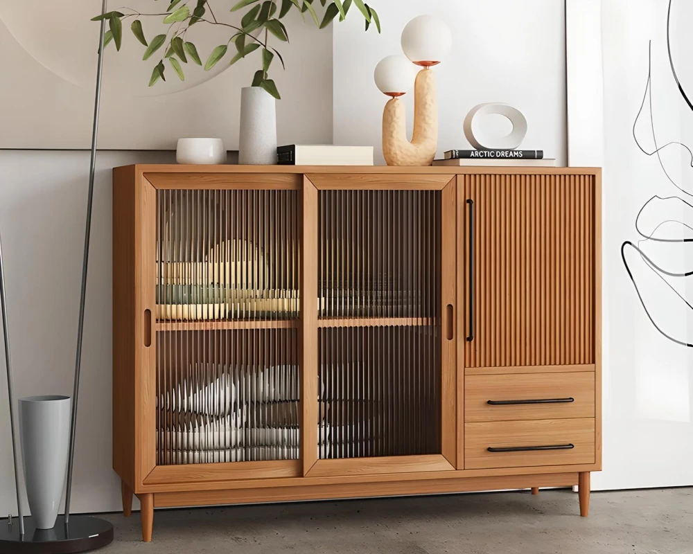 wood sideboard with drawers